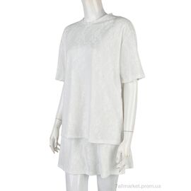 Жіночий костюм Літо 4407-12 white (4 шт. р.сіткаM-2XL) "Мир" недорого оптом від прямого постачальника