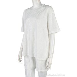 Жіночий костюм Літо 4407-11 white (4 шт. р.сіткаM-2XL) "Мир" недорого оптом від прямого постачальника