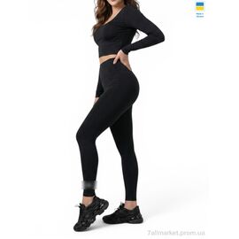 Фотография Лосинсы женские Весна/осень 500MU норма чорний (4 шт. р.сетка S-XL) "Sport style" недорого оптом от прямого поставщика