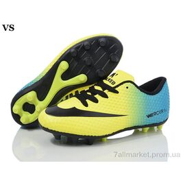 Футбольне взуття дитячі Весна/осінь Crampon Mercurial (8 пар р.31-35) "VS" недорого оптом від прямого постачальника