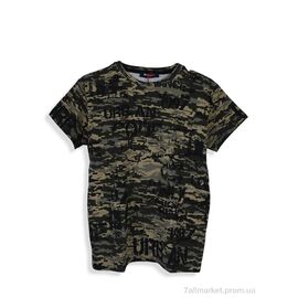 Фотография Футболка детская Лето 4404-4 khaki (6 шт. р.сетка 128-176) "Мир" недорого оптом от прямого поставщика