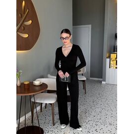 Костюм жіночий 6062 black р.42-50 "LINDA" недорого оптом від прямого постачальника