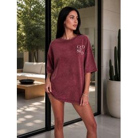 футболка жіноча FV042 wine р.one size "SHEPARIS" недорого оптом від прямого постачальника