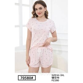Піжама жіноча футболка-шорти р-ри M-3XL "FLOWER" купити недорого від прямого постачальника