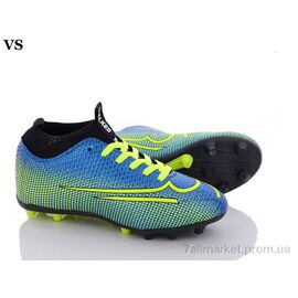 Футбольне взуття дитячі Весна/осінь Walked Crampon 54 blue (8 пар р.36-39) "VS" недорого оптом від прямого постачальника