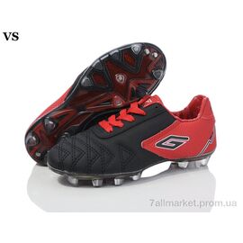 Футбольне взуття дитячі Весна/осінь Crampon 022 black (8 пар р.31-35) "VS" недорого оптом від прямого постачальника