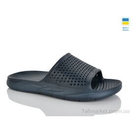 Шльопанці чоловічі пляжні Літо N409 синій (8 пар р.40-46) "Lot Shoes" недорого оптом від прямого постачальника