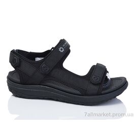 Сандалії дитячі літні Літо 1638-1 black (8 пар р.37-42) "Ok Shoes" недорого оптом від прямого постачальника