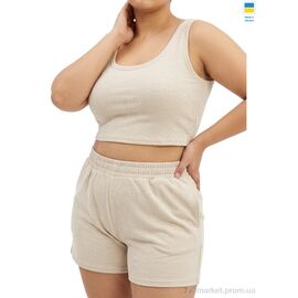 Жіночий костюм Літо 897 бежевий (5 шт. р.сіткаOne size) "Sport style" недорого оптом від прямого постачальника