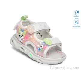Босоніжки дитячі літні Літо 65041E LED (8 пар р.21-26) "Ok Shoes" недорого оптом від прямого постачальника