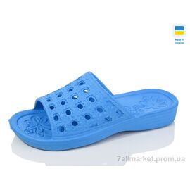 Шльопанці жіночі полегшені Літо N19 блакитний (6 пар р.36-41) "Lot Shoes" недорого оптом від прямого постачальника