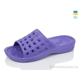 Шльопанці жіночі полегшені Літо N19 фіолет (6 пар р.36-41) "Lot Shoes" недорого оптом від прямого постачальника