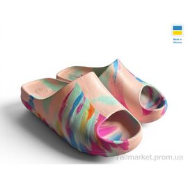 Шльопанці жіночі полегшені Літо Папуга рожевий (6 пар р.36-41) "Rai shoes" недорого оптом від прямого постачальника
