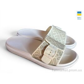 Шльопанці жіночі полегшені Літо DS841 кремовий (6 пар р.37-41) "Rai shoes" недорого оптом від прямого постачальника