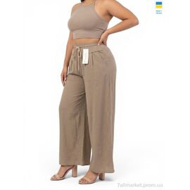 Фотография Женские брюки Лето 4941 бежевий (3 шт. р.сетка XL-3XL) "Sport style" недорого оптом от прямого поставщика