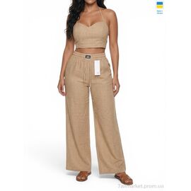 Фотография Женские брюки Лето 49045 бежевий (3 шт. р.сетка XL-3XL) "Sport style" недорого оптом от прямого поставщика