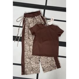 Костюм дитячий на дівчинку 391 brown р.128-152 "Kosmy" недорого оптом від прямого постачальника