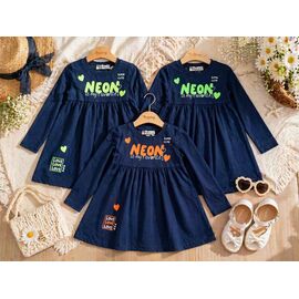 Фотография Платье детское на девочку 7588 navy-green р.2-5 "Major" недорого оптом от прямого поставщика
