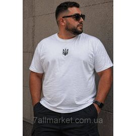 Фотография Футболка мужская патриотическая с Тризубом р.2XL-6XL (3цв) "MODY" недорогой опцией от прямого поставщика