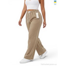 Фотография Женские брюки Лето 4960 бежевий (4 шт. р.сетка XL-4XL) "Sport style" недорого оптом от прямого поставщика