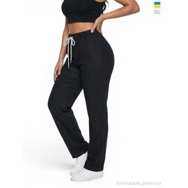 Фотография Женские брюки Лето 49047 чорний (5 шт. р.сетка 6XL-10XL) "Sport style" недорого оптом от прямого поставщика