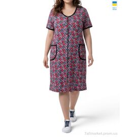 Фотография Халат женский Лето 5 червоний (4 шт. р.сетка 54-60) "Sport style" недорого оптом от прямого поставщика