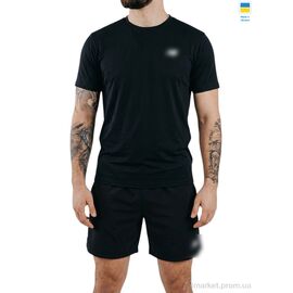 Фотография Спортивный костюм мужской Лето 11NB чорний (5 шт. р.сетка 46-54) "Sport style" недорого оптом от прямого поставщика