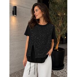Фотография Футболка женская FB011 black р.one size "SHEPARIS" недорого оптом от прямого поставщика