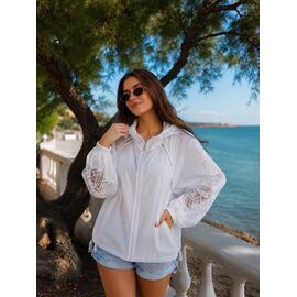 Фотография Рубашка женская LV001 white р.one size "SHEPARIS" недорого оптом от прямого поставщика