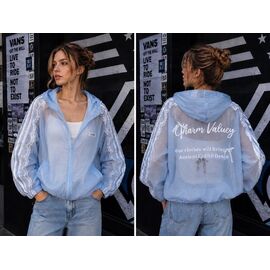 Фотография Ветровка женская LV006 l.blue р.one size "SHEPARIS" недорого оптом от прямого поставщика