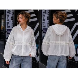 Фотография Ветровка женская LV007 white р.one size "SHEPARIS" недорого оптом от прямого поставщика