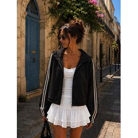 Фотография Ветровка женская LV008 black р.one size "SHEPARIS" недорого оптом от прямого поставщика