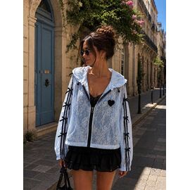 Фотография Ветровка женская LV010 l.blue р.one size "SHEPARIS" недорого оптом от прямого поставщика
