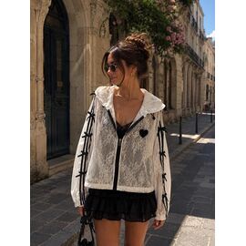 Фотография Ветровка женская LV010 white р.one size "SHEPARIS" недорого оптом от прямого поставщика