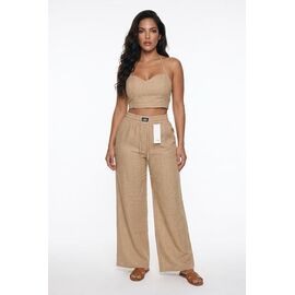 Штани жіночі літні 49045 beige р.XL-3XL "VICTORY" недорого оптом від прямого постачальника