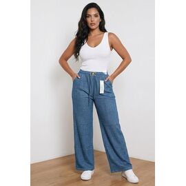 Штани жіночі літні 49045 l.blue р.XL-3XL "VICTORY" недорого оптом від прямого постачальника