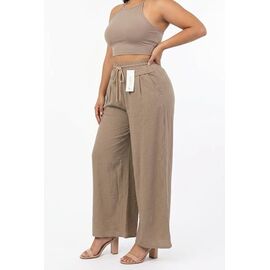 Штани жіночі літні 4941 beige р.XL-3XL "VICTORY" недорого оптом від прямого постачальника