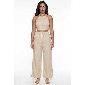Штани жіночі літні 4960-1 beige р.XL-4XL "VICTORY" недорого оптом від прямого постачальника