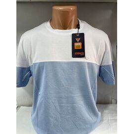Фотография Футболка мужская SB2097 l.blue р.3XL-6XL "Sabihina" недорого оптом от прямого поставщика