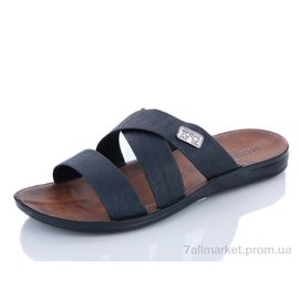 Фотография Шлепки мужские пляжные Лето 3460 черный (6 пар р.41-45) "Makers Shoes" недорого оптом от прямого поставщика