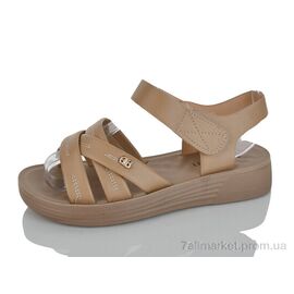 Шльопанці жіночі полегшені Літо 2503 beige (8 пар р.37-42) "Ok Shoes" недорого оптом від прямого постачальника