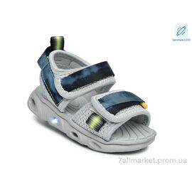 Сандалії дитячі літні Літо 65039C LED (8 пар р.21-26) "Ok Shoes" недорого оптом від прямого постачальника