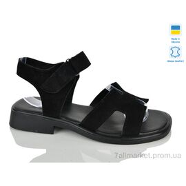 Фотография Босоножки женские летние Лето 520 чорний з. (6 пар р.37-42) "Sali" недорого оптом от прямого поставщика