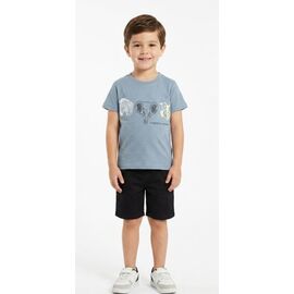 Фотография Футболка детская на мальчика 180065-1 grey р.9-12 "MALIBU" недорого оптом от прямого поставщика