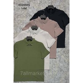 Фотография Футболка-поло мужская молодёжная р-ры L-4XL (4цв) "PROSTOMEN" недорого оптом от прямого поставщика
