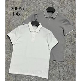 Фотография Футболка-поло мужская молодёжная р-ры L-4XL (2цв) "PROSTOMEN" недорого оптом от прямого поставщика