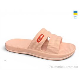 Шльопанці жіночі полегшені Літо L105 персик (8 пар р.37-41) "Rai shoes" недорого оптом від прямого постачальника