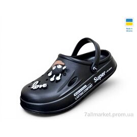 Крокси жіночі літні Літо L108 чорний (8 пар р.37-40) "Rai shoes" недорого оптом від прямого постачальника