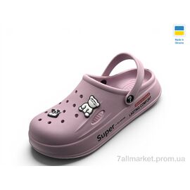 Крокси жіночі літні Літо L108 нюдовий (8 пар р.37-40) "Rai shoes" недорого оптом від прямого постачальника