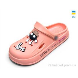 Крокси жіночі літні Літо L108 персик (8 пар р.37-40) "Rai shoes" недорого оптом від прямого постачальника